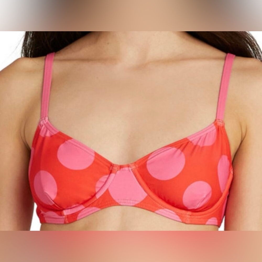 Kate Spade Polka Dot Bikini Top